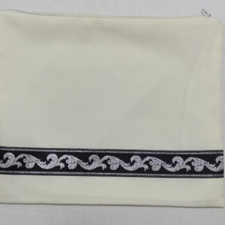Black-Silver Cloth Tallit Bag