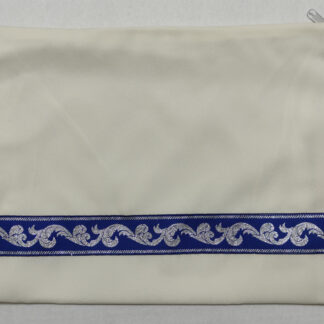 Blue-Silver Cloth Tallit Bag