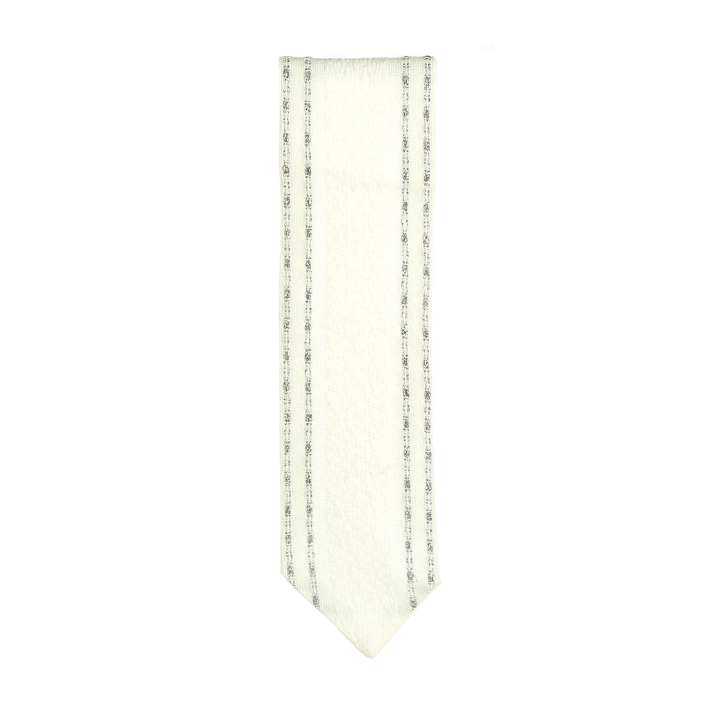 Handwoven White & Silver Atara