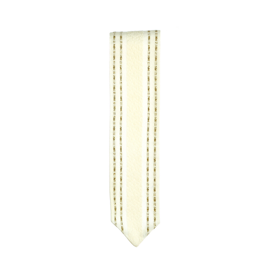 Handwoven White & Gold Atara
