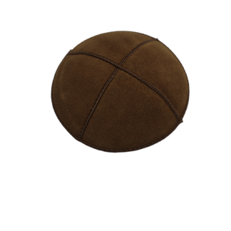 Brown Suede Kippah