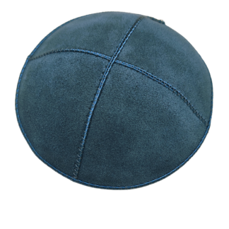 Teal Suede Kippah