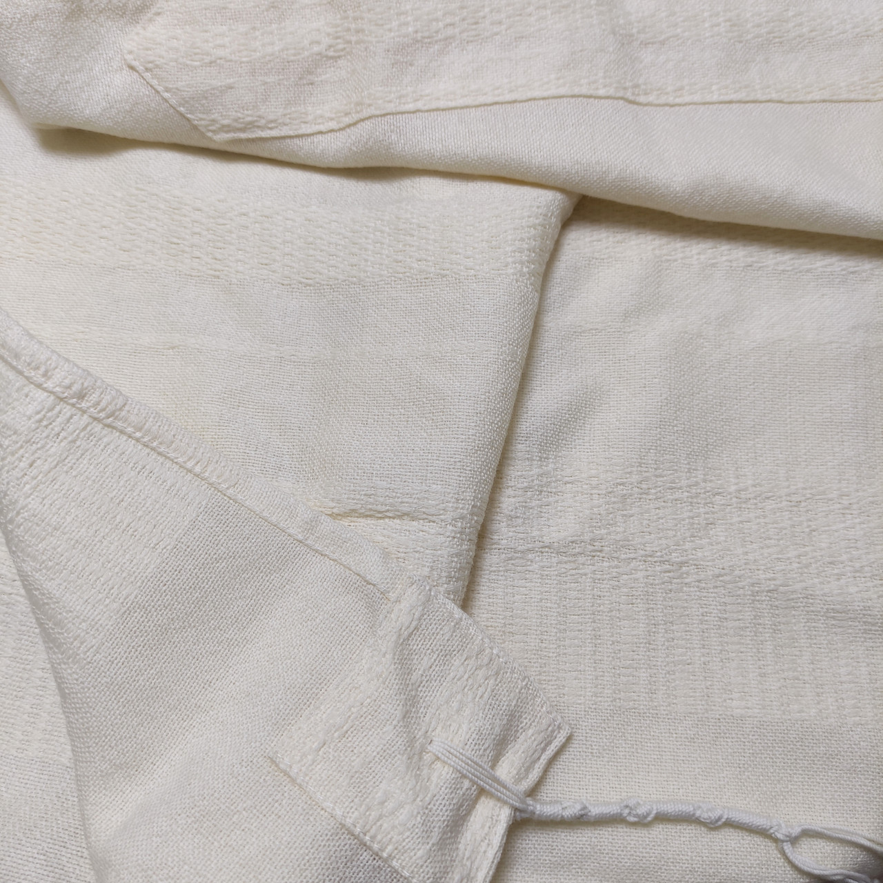 Handwoven Gabrieli White-on-White Wool Classic