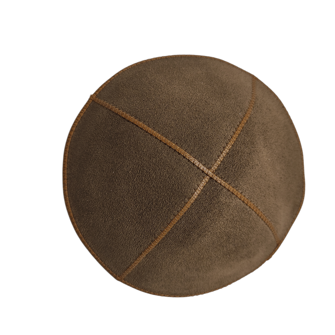 Caramel Brown Suede Kippah