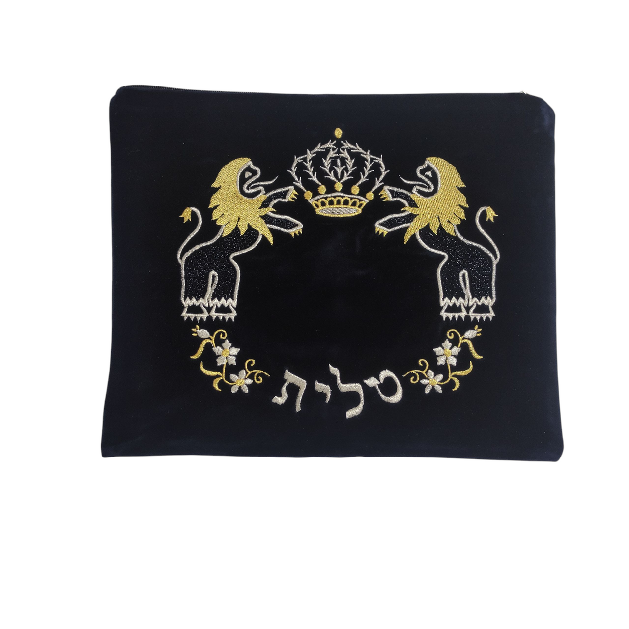 Velvet Lions of Judah Tallit Bag