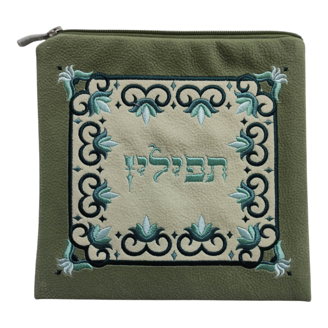 Olive & Tan Impala Tefillin Bag