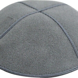 Gray Suede Kippah