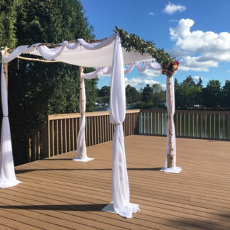 Malchut White-on-White Chuppah Tallit