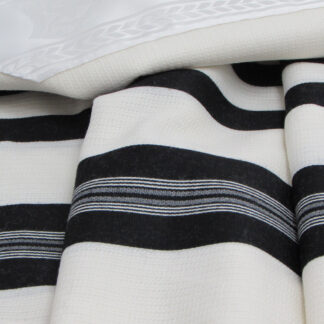 David Tashbetz Black-Striped Nonslip Tallit