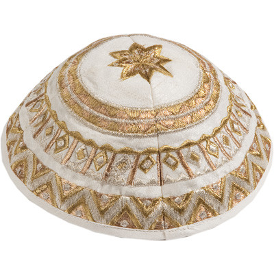 Gold Embroidered Kippah