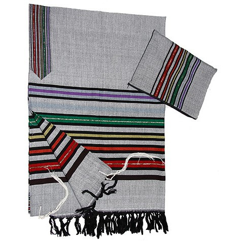Gray Joseph's Coat Tallit