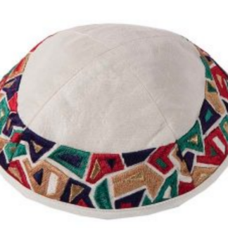 Multicolor Geometric Shapes Kippah