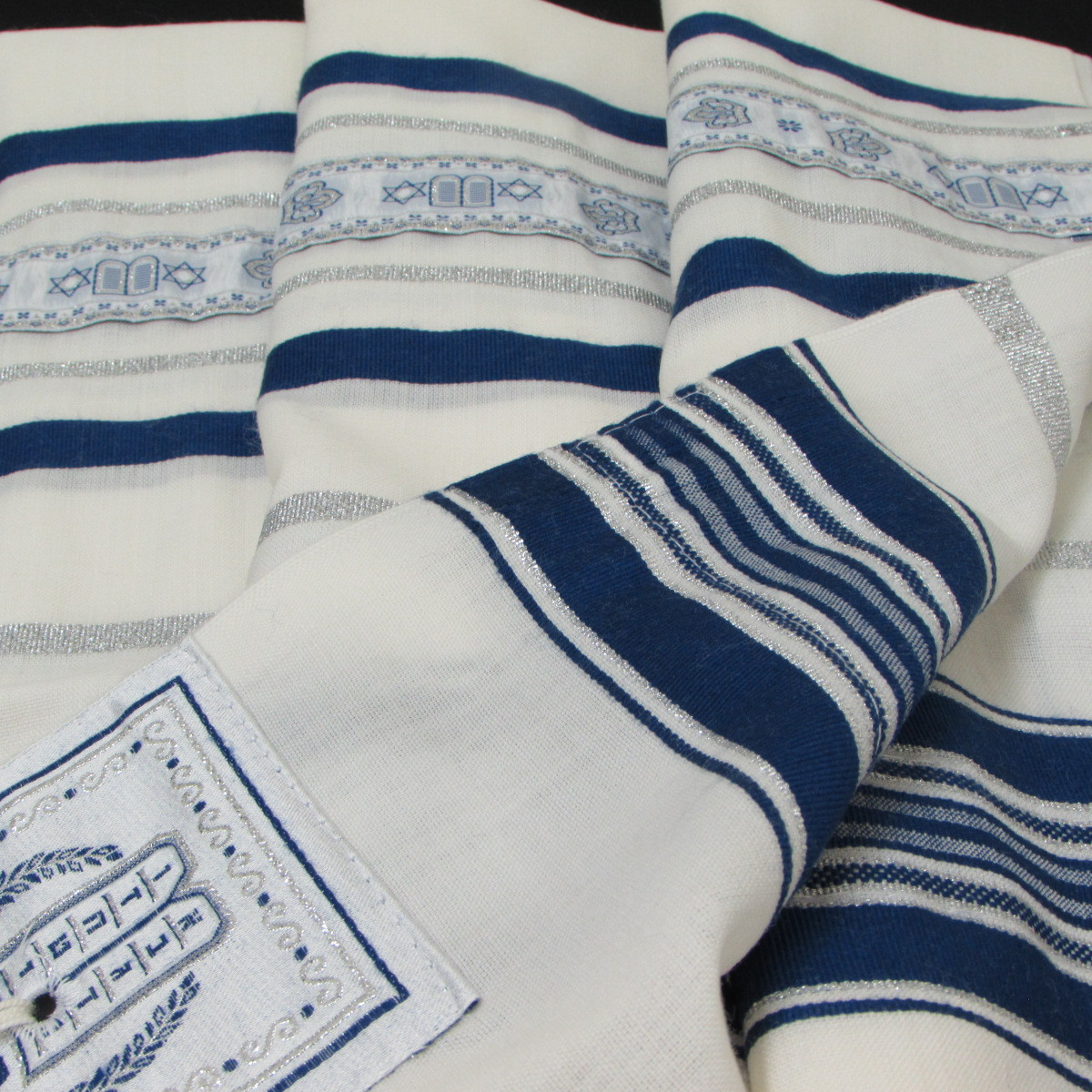 Blue-Silver Luchot HaBrit Tallit
