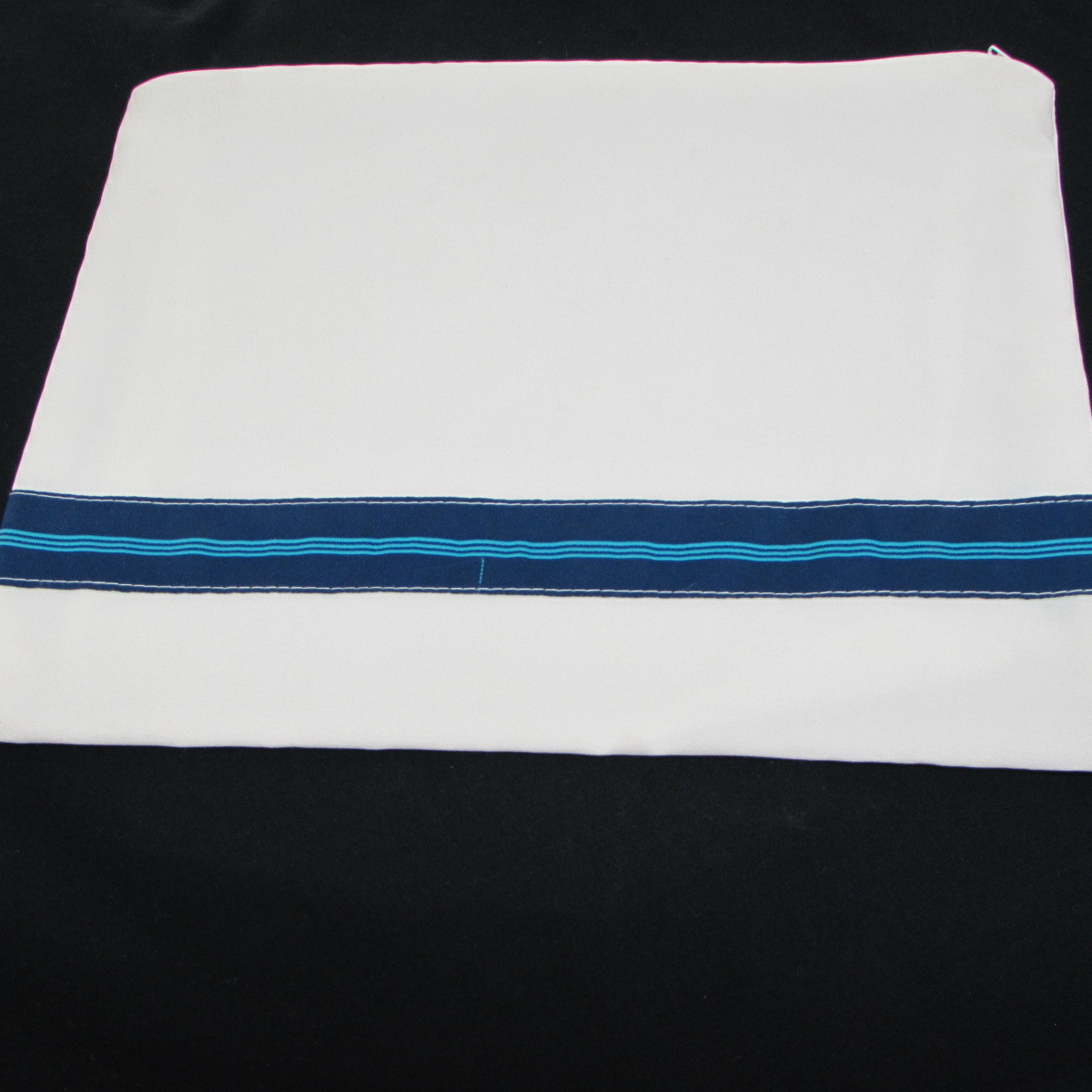 Off-White & Blue Cloth Tallit Bag