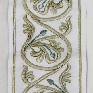 Two-Tone Silver Vine Pattern Atara