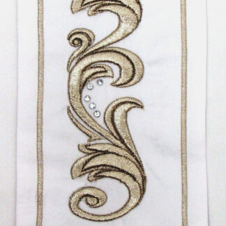 Silver Embroidered Yahalom Atara