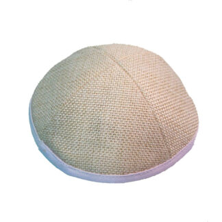 Tan Burlap Kippah