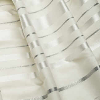 White-Silver Traditional Wool Tallit