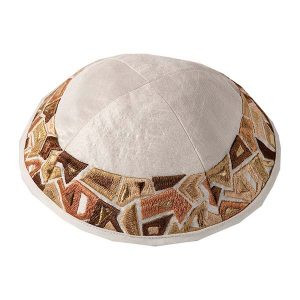 Bronze Geometric Shapes Kippah