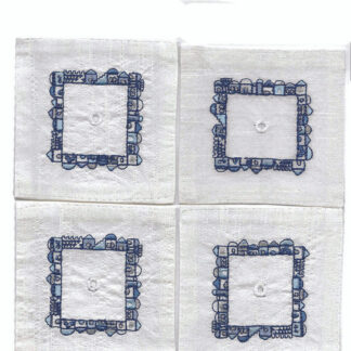 Blue Jerusalem Tallit Corners