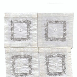 Silver Jerusalem Tallit Corners