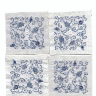 Blue Pomegranate Tallit Corners