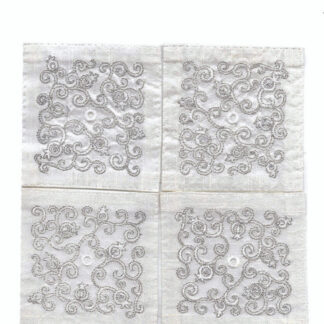 Silver Pomegranate Tallit Corners