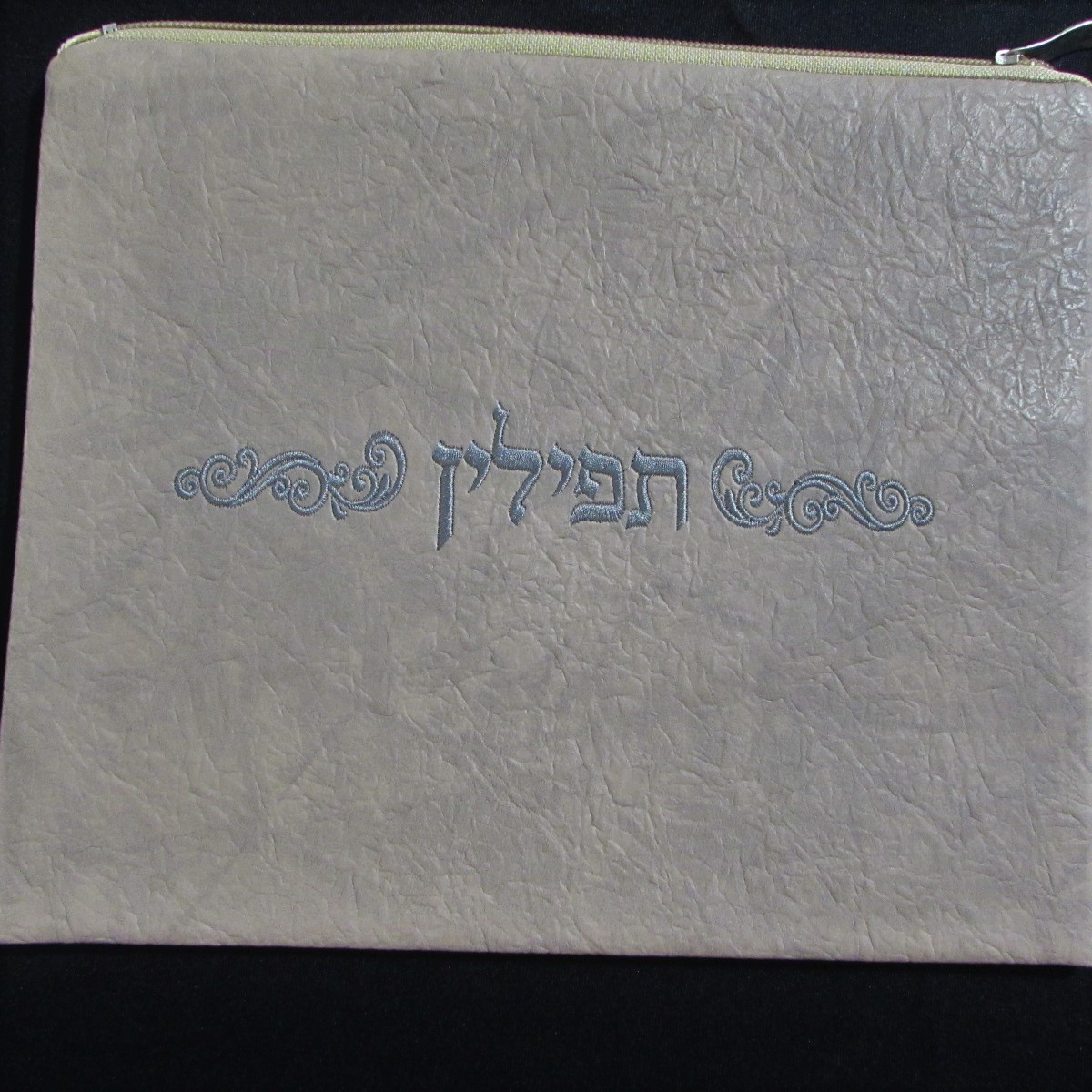 Tan PU Leather Tefillin Bag